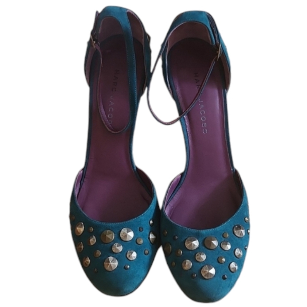 Marc Jacobs blue suade Avio